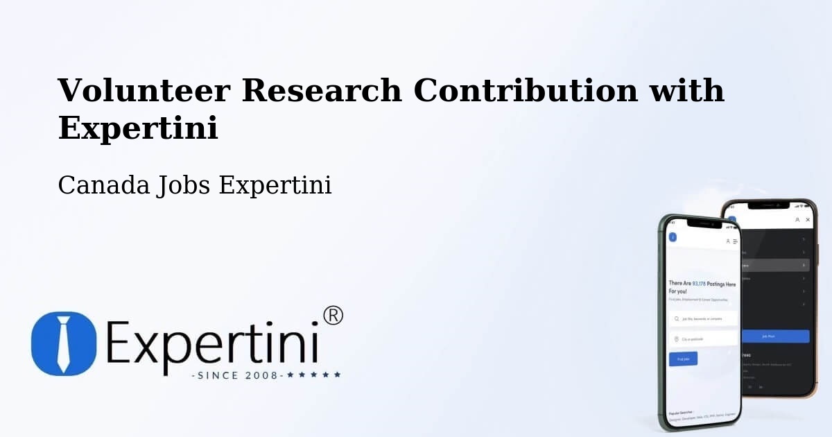 Volunteer Research Contribution Program – Paris - Canada Jobs Expertini